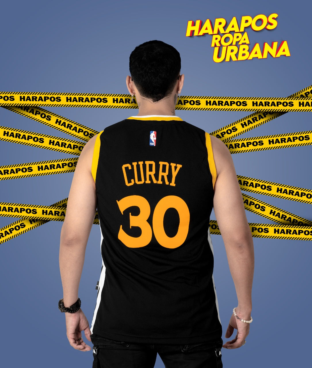 Solera Golden State negra franja lateral