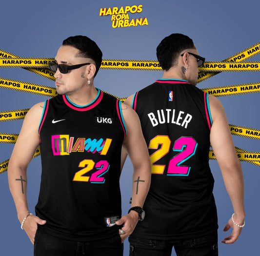 Solera miami negro letras colores