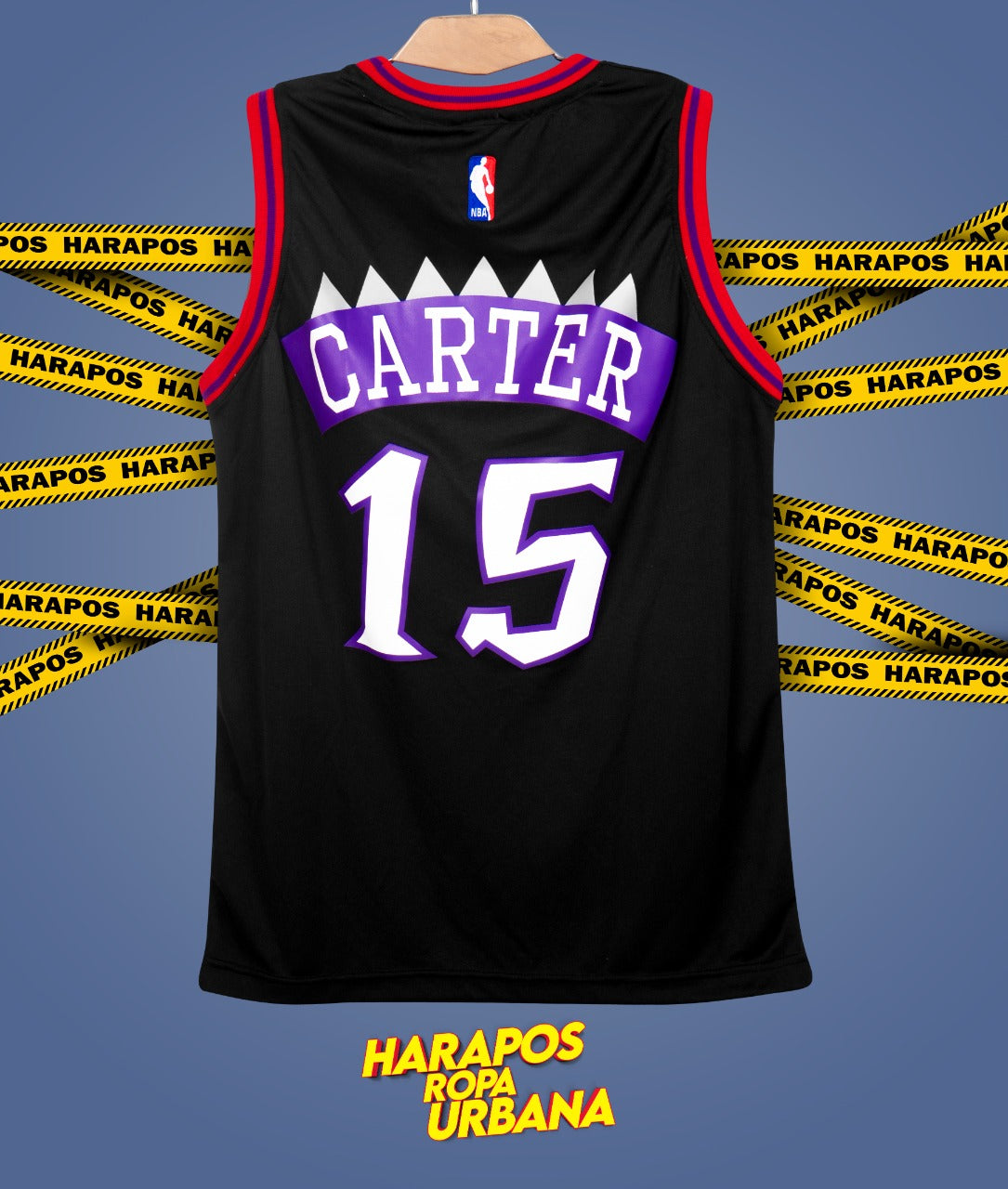 Solera Raptors negra dino rojo 15 lila