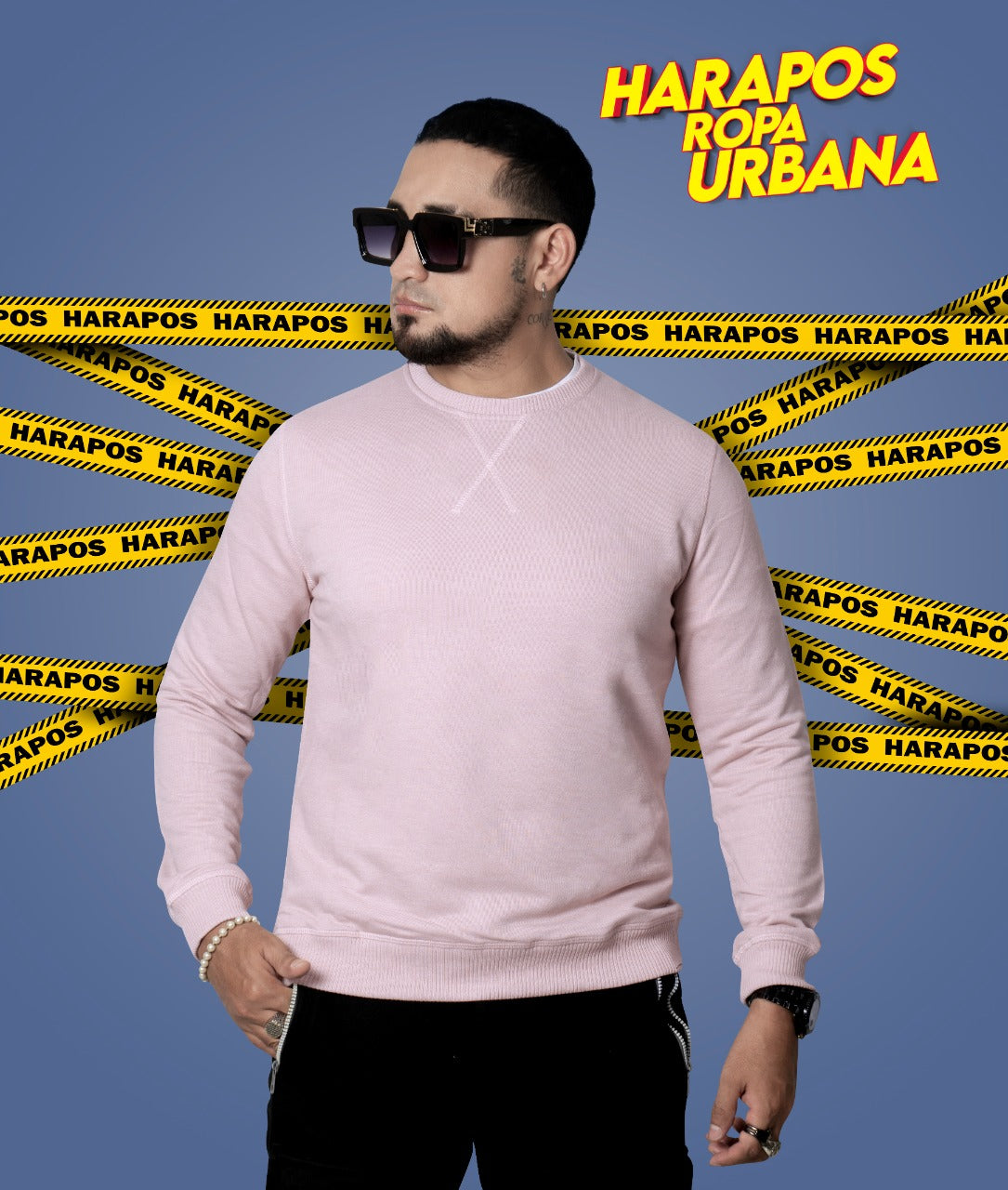 Sudadera basica palo de rosa