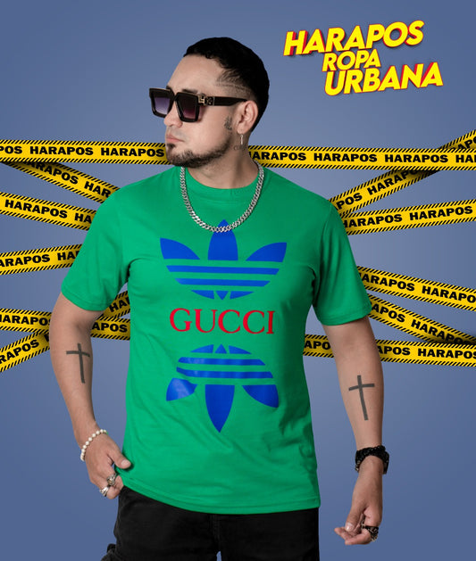 Polera adidas gucci verde