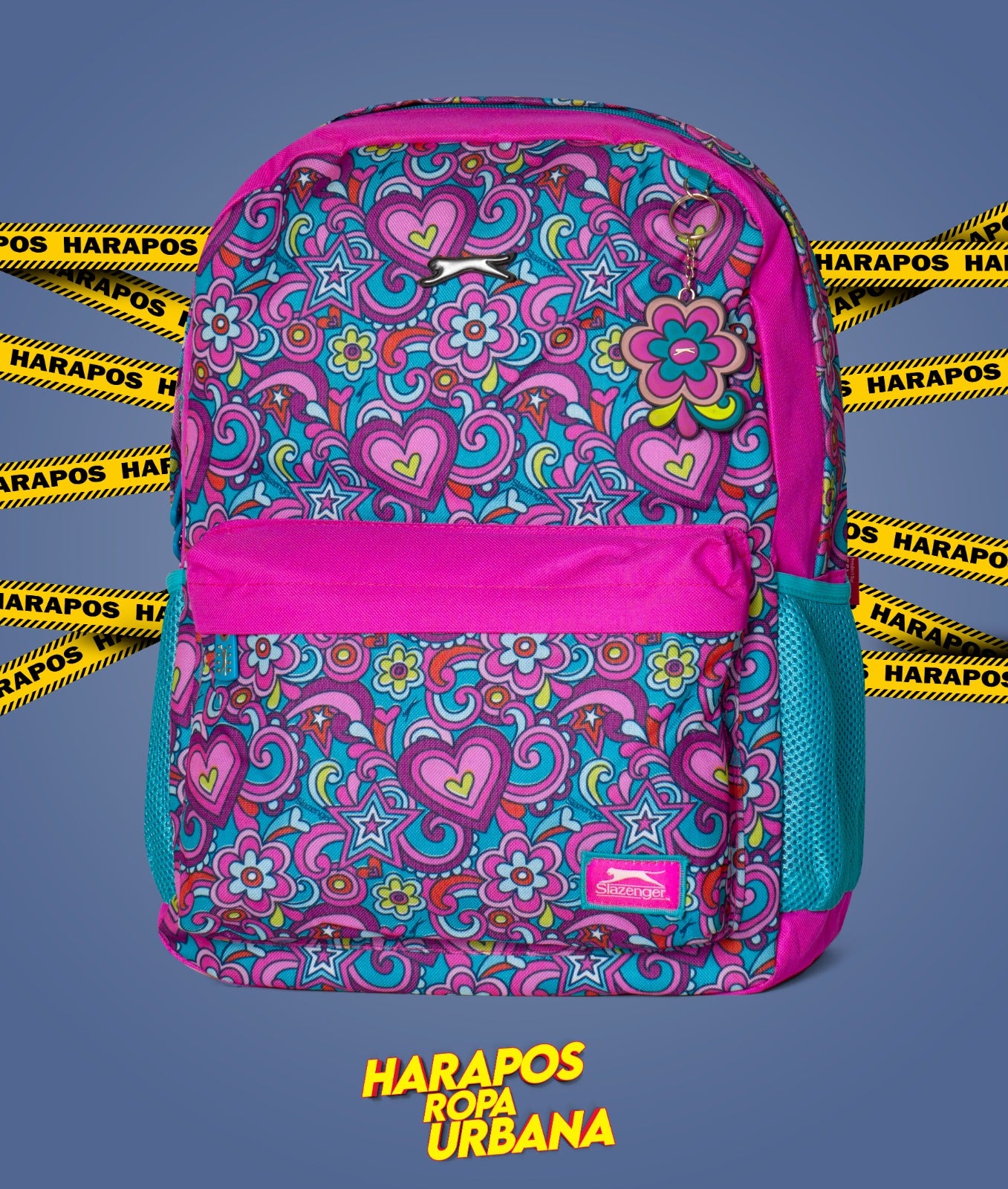 Mochila juvenil slazenger rosada