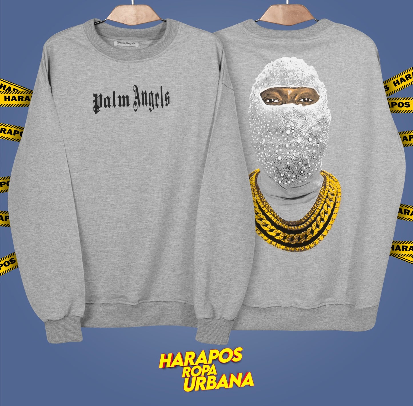 Sudadera Palm Angels ploma diseño atras