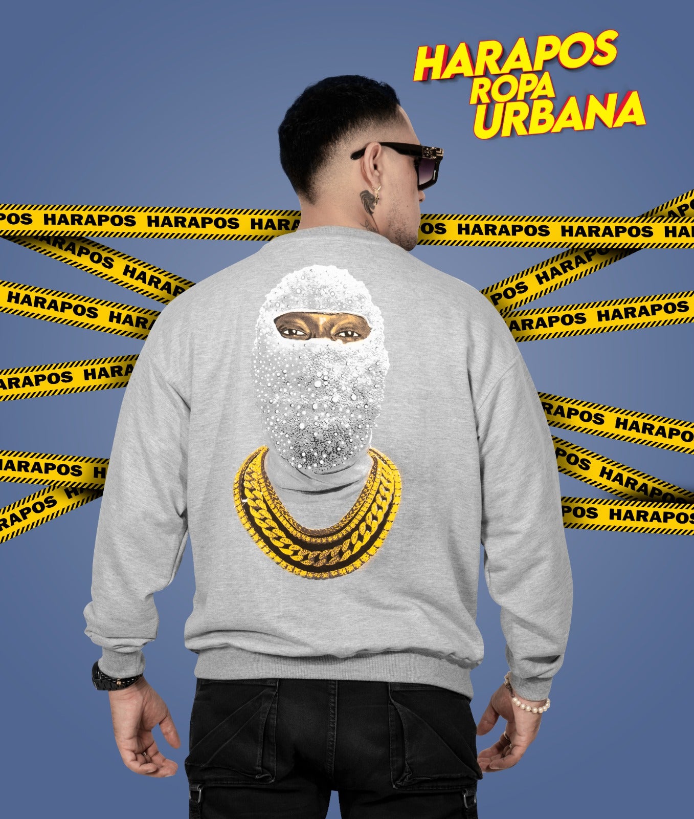 Sudadera Palm Angels ploma diseño atras